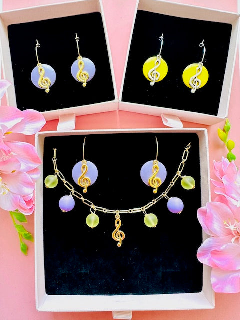 "Yellow Fleadh" Earrings
