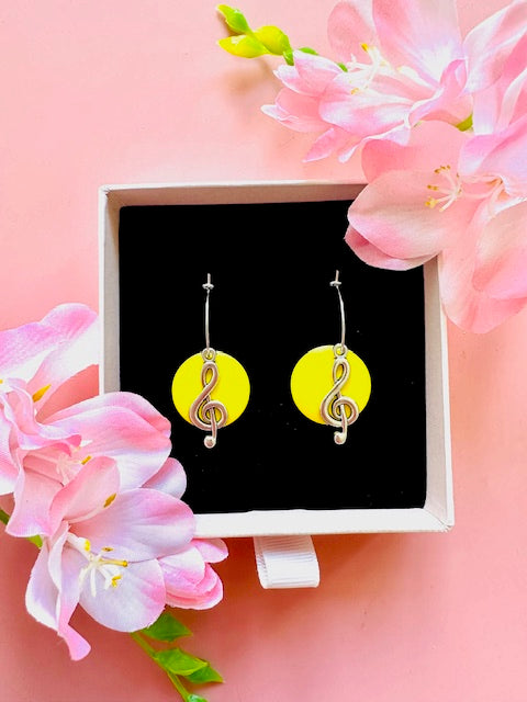 "Yellow Fleadh" Earrings