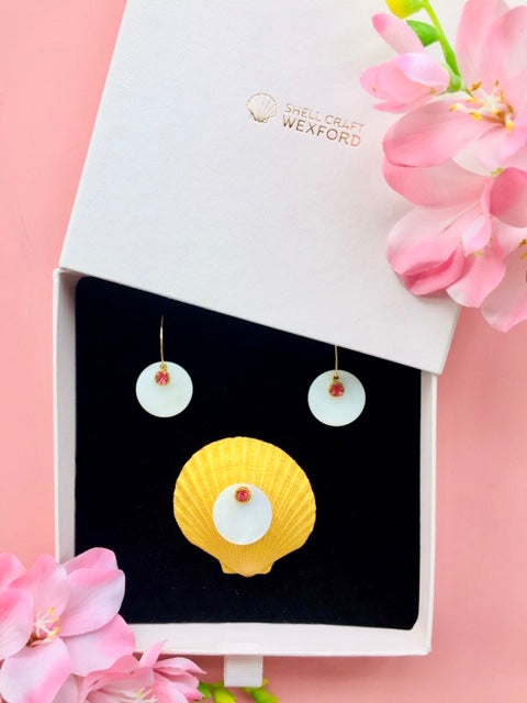 Brooch Set "Coralia"