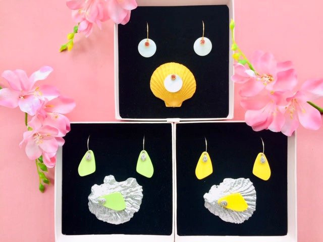 Brooch Set "Coralia"
