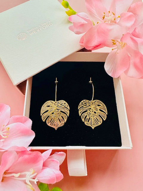 "Monstera" Earrings