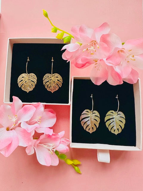 "Monstera" Earrings
