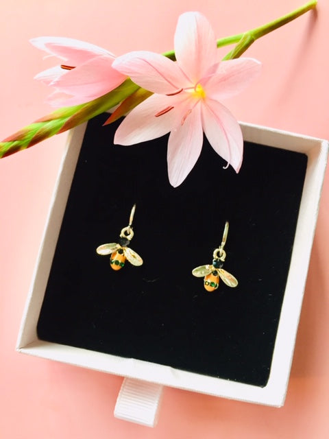 "Yellow Buzzy Bee" Earrings