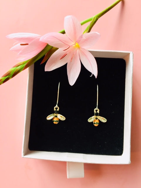 "Yellow Buzzy Bee" Earrings