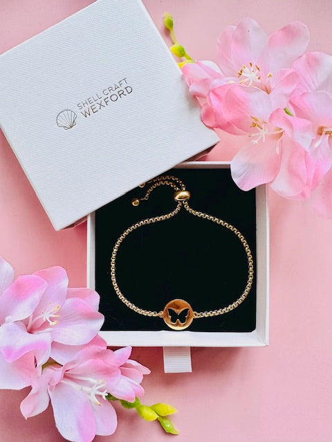 Bracelet "Butterfly" (gold colour)