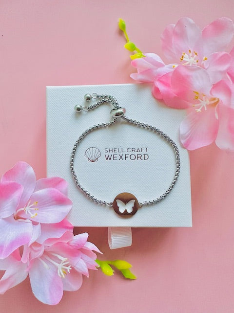 Bracelet "Butterfly" (silver colour)