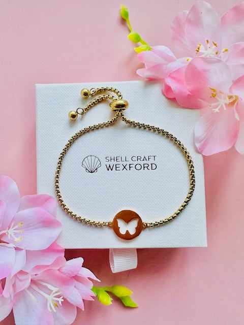 Bracelet "Butterfly" (gold colour)