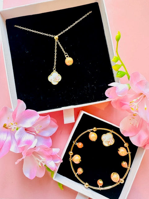 Necklace "Water Lily"