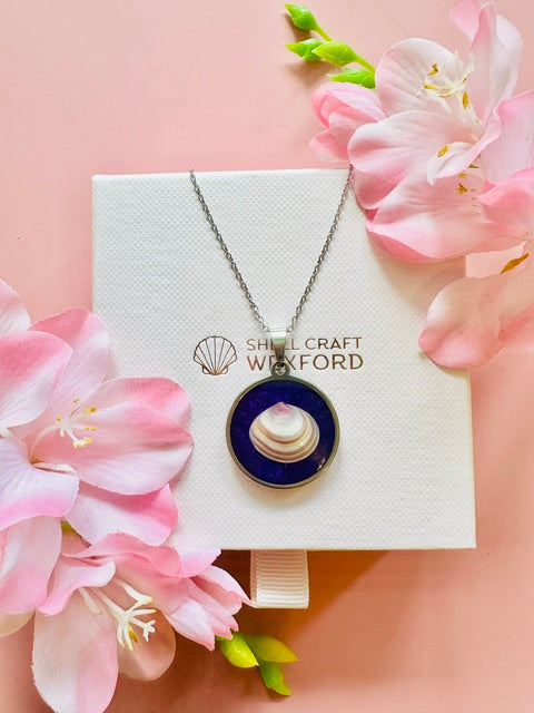 Purple Tide Seashell Necklace