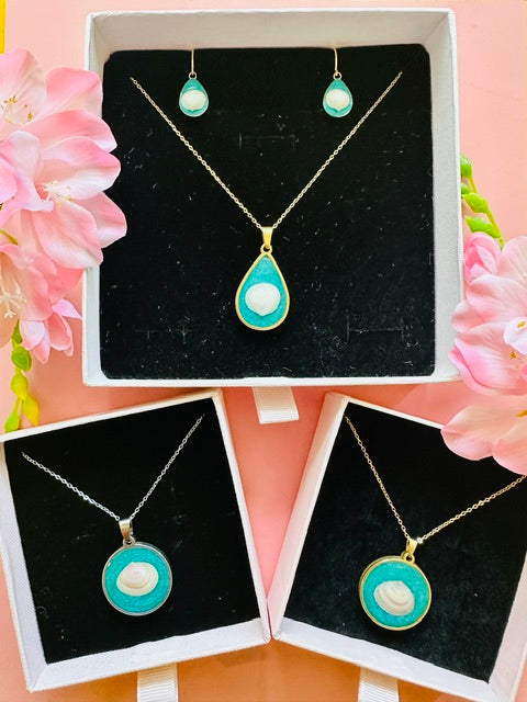 Turquoise Seashell Serenity Set