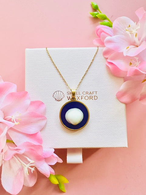 Purple Tide Seashell Necklace