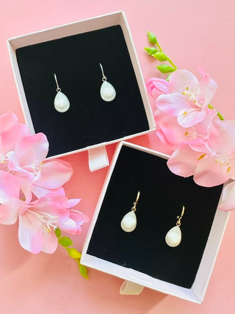 White Tide Drops - Silver