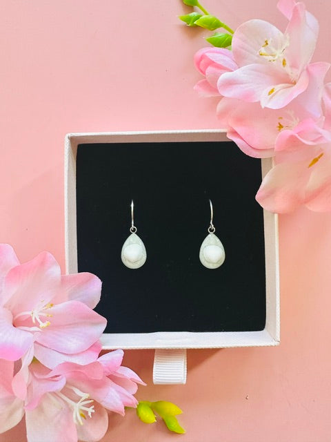 White Tide Drops - Silver