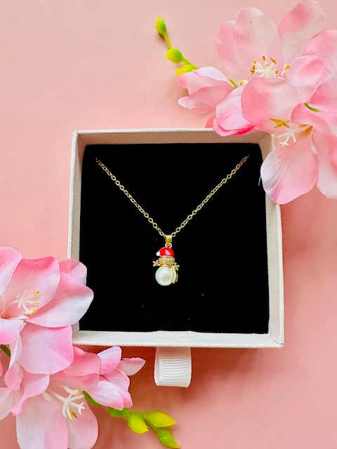 Necklace "Snowy the Snowman"