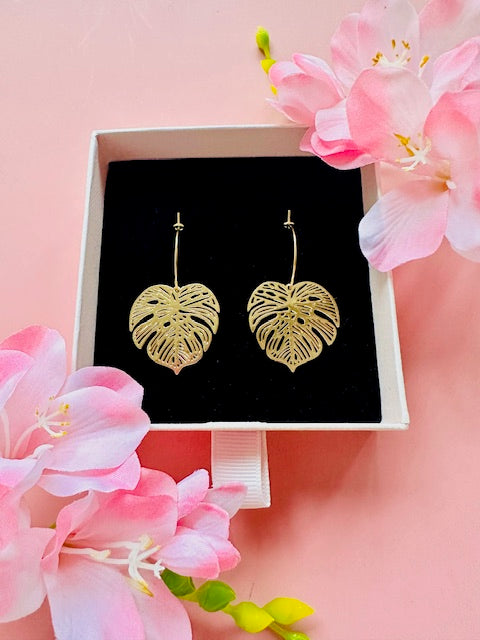 "Monstera" Earrings